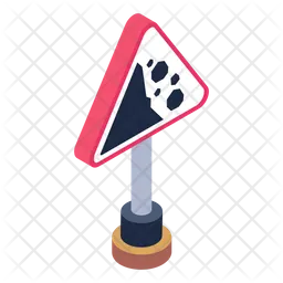 Advertencia de piedra  Icono