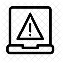 Advertencia De Computadora Portatil Error Del Sistema Alerta Del Sistema Icono