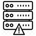 Advertencia Error Base De Datos Icono