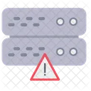 Advertencia Del Servidor Error Del Servidor Error De La Base De Datos Icono