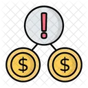 Riesgo De Dinero Riesgo Finanzas Icono
