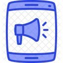 Anouncement Megaphone Dual Ton Icon Icon