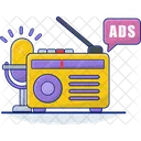 Advertisement Advertise Radio Icon