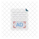 Ads Advertisement File Icon