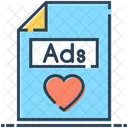 Advertisement File  Icon