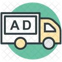 Advertising Truck Ad Icon
