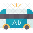 Advertising Bus Poster Icon