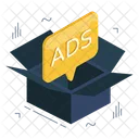 Advertising Box Ad Box Ad Package Icon