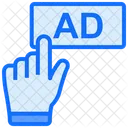 Advertising Click Advertising Touch Icon