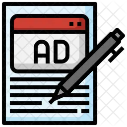 Advertising Content Writing  Icon