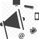 Advertising Tv Newspaper Icon