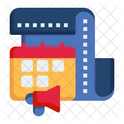 Advertising media scheduling  Icon
