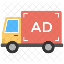 Advertising on Transport Logo Icon