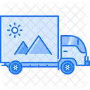 Advertising On Truck Icon