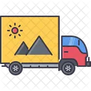 Advertising on truck  Icon