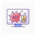 Advertising supported subscription plan  Icon
