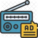 Advertisment Radio  Icon