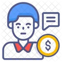 Business Financial Man Icon
