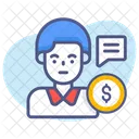 Business Financial Man Icon