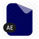 Ae Adobe After Effects Format Document Icon
