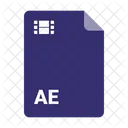 Ae File Document Icon