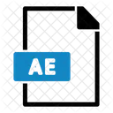 Ae File Type Text Icon