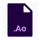 Ae Type Ae Format Document Type Icône