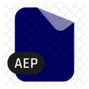 Aep After Effects Project Format Document Icon