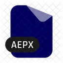 Aepx After Effects Xml Project Format Document Icon