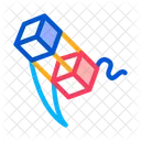 Aerial Cubes String Icon