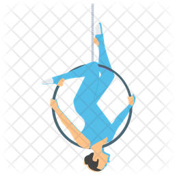 Aerial Hoop Icon - Download in Flat Style