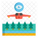 Aerial Reconnaissance Drone Photography Icon