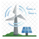 Turbina Eolica Molino De Viento Energia Eolica Icono