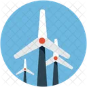 Aerogenerator Whirligig Wind Icon