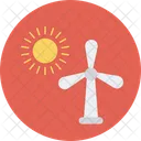Aerogenerator Energy Sun Icon