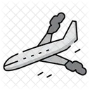Aeroplane Crash Aviation Disaster Airplane Accident Icon