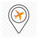 Aeroplane Path Course Icon