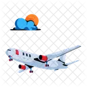 Aeroplane Flying Transport Air Transportation Icon
