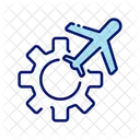 Aeroplane Setting Airplane Setting Icon