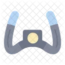 Steering Wheel Medical Mask Icon