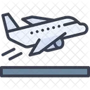 Aeroporto Decolar Aviao Ícone