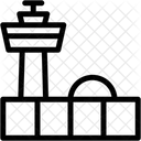 Aeroporto Torre De Controle Construcao Ícone