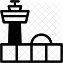 Aeroporto Torre De Controle Construcao Ícone