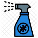 Spray Desinfectar Desinfectar Limpiar Virus Coronavirus Botellas Covid Icono