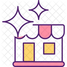 Aesthetic grocery store exterior  Icon