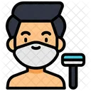 Afeitado de barba  Icono