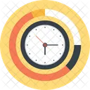 Affaires Graphique Horloge Icon