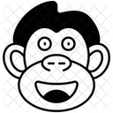 Affe glücklich  Symbol