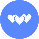 Affection Hearts Love Icon