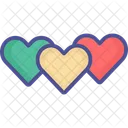 Affection Hearts Love Icon